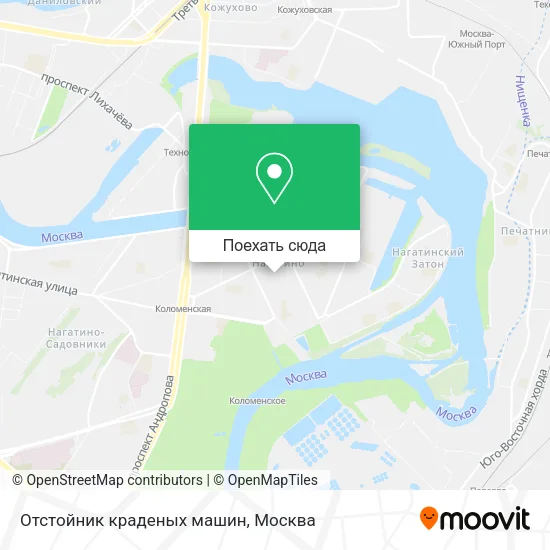 Карта Отстойник краденых машин