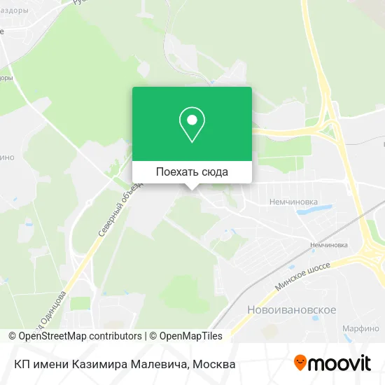 Карта КП имени Казимира Малевича