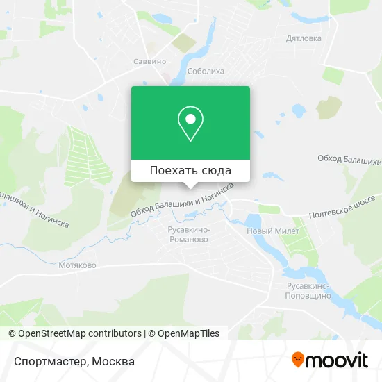 Карта Спортмастер