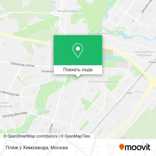 Карта Пляж у Химзавода