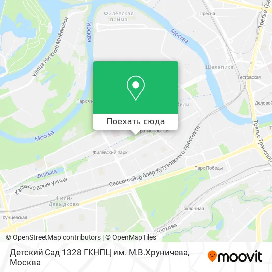 Карта Детский Сад 1328 ГКНПЦ им. М.В.Хруничева