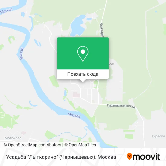 Карта Усадьба "Лыткарино" (Чернышевых)