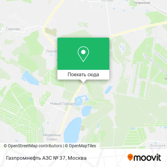 Карта Газпромнефть АЗС № 37