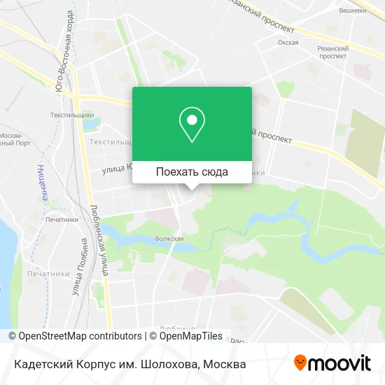 Карта Кадетский Корпус им. Шолохова