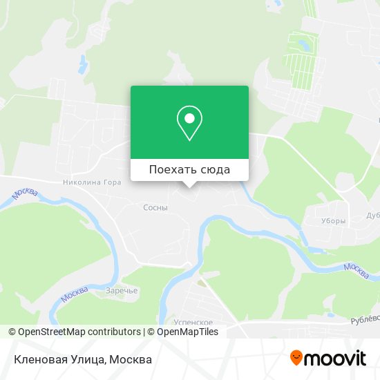 Карта Кленовая Улица
