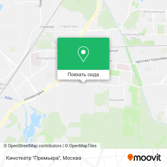 Карта Кинотеатр "Премьера"