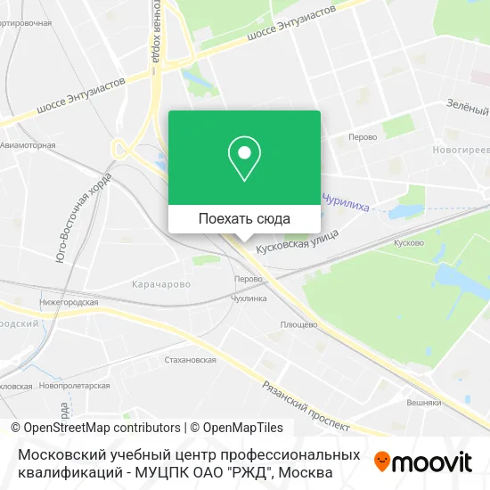 Карта Московский учебный центр профессиональных квалификаций - МУЦПК ОАО "РЖД"