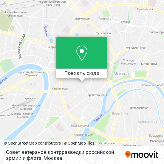 Карта Совет ветеранов контрразведки российской армии и флота