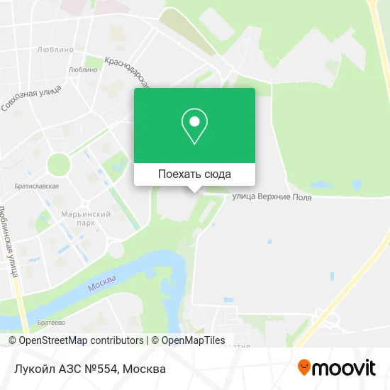 Карта Лукойл АЗС №554