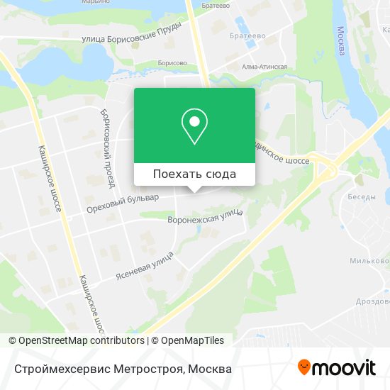 Карта Строймехсервис Метростроя