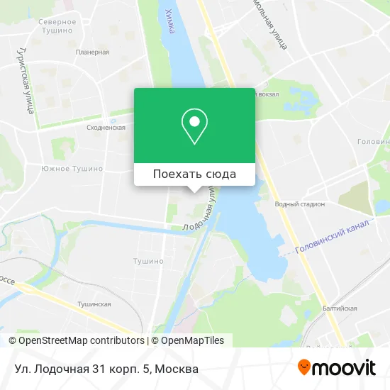 Карта Ул. Лодочная 31 корп. 5