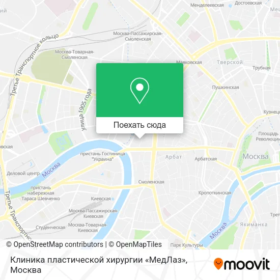 Карта Клиника пластической хирургии «МедЛаз»