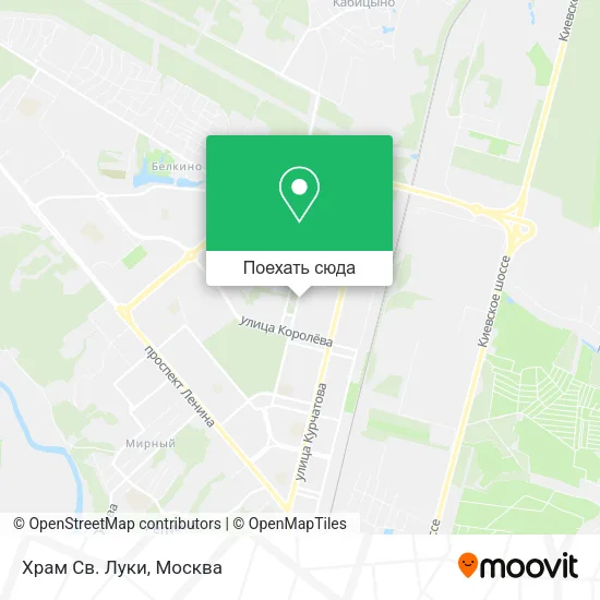 Карта Храм Св. Луки