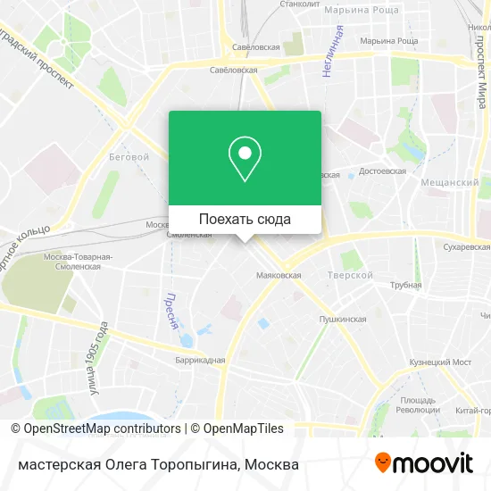 Карта мастерская Олега Торопыгина