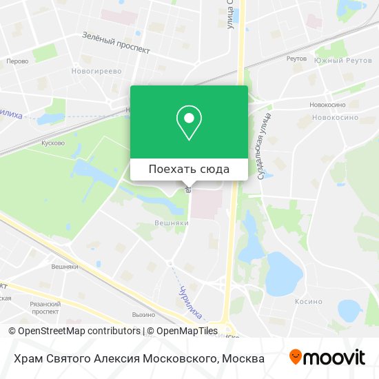 Карта Храм Святого Алексия Московского