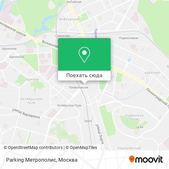 Карта Parking Метрополис