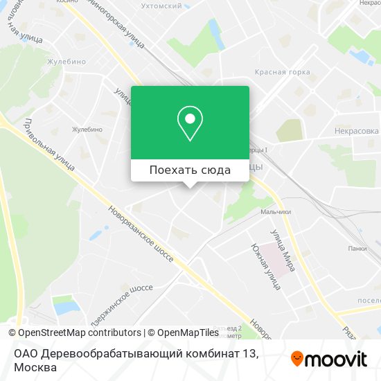 Карта ОАО Деревообрабатывающий комбинат 13