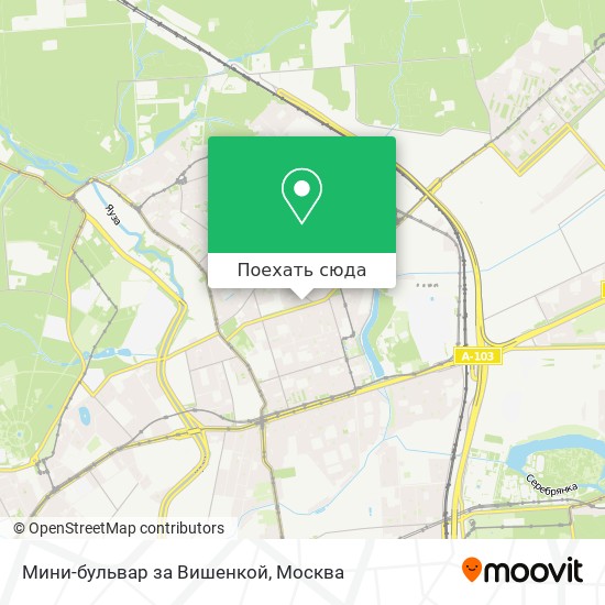 Карта Мини-бульвар за Вишенкой