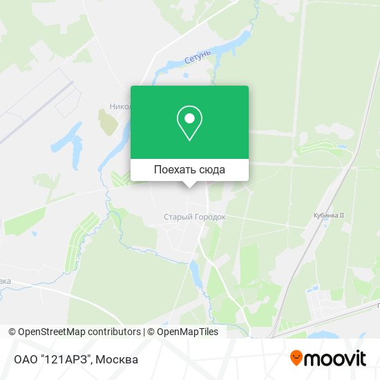 Карта ОАО "121АРЗ"
