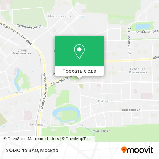 Карта УФМС по ВАО