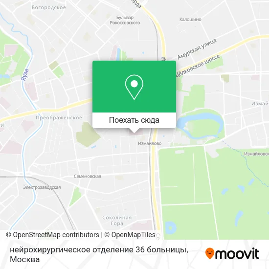 Карта нейрохирургическое отделение 36 больницы