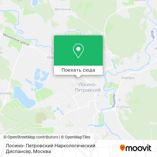 Карта Лосино- Петровский Наркологический Диспансер