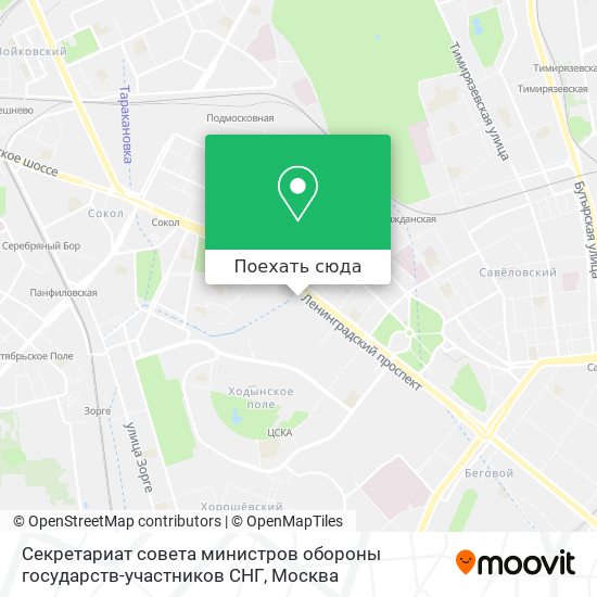 Карта Секретариат совета министров обороны государств-участников СНГ