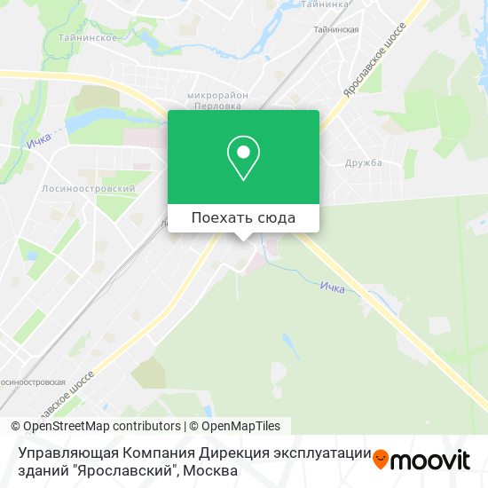 Карта Управляющая Компания Дирекция эксплуатации зданий "Ярославский"