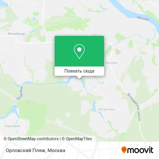 Карта Орловский Пляж