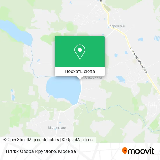 Карта Пляж Озера Круглого