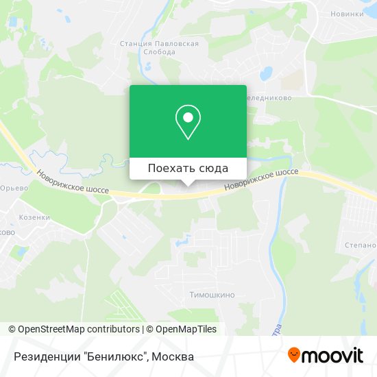 Карта Резиденции "Бенилюкс"