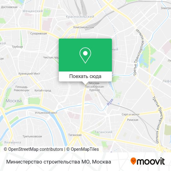 Карта Министерство строительства МО