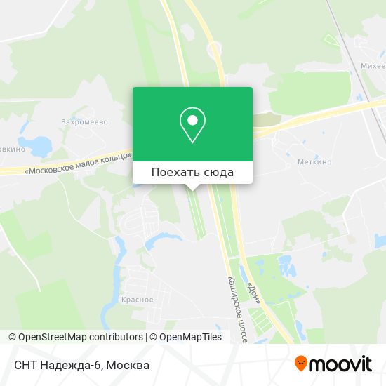 Карта СНТ Надежда-6