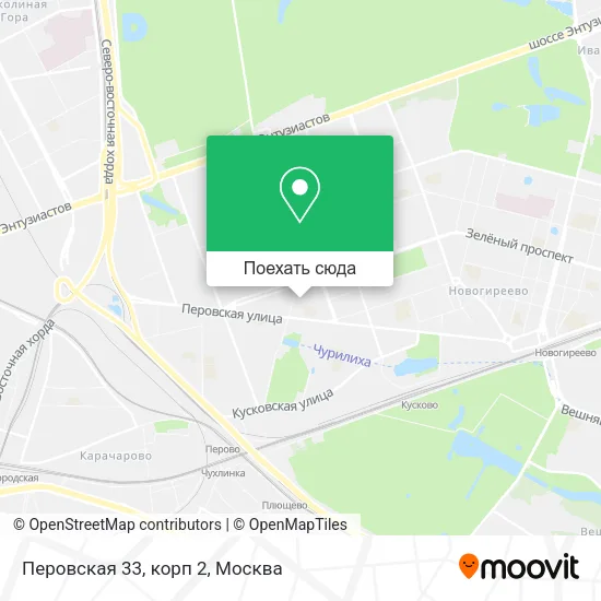 Карта Перовская 33, корп 2