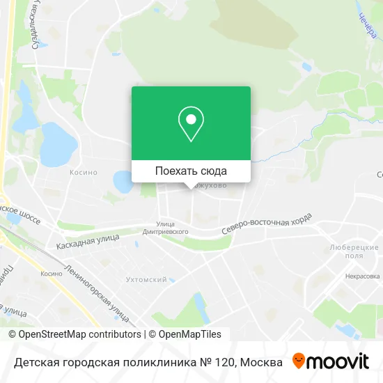Карта Детская городская поликлиника № 120