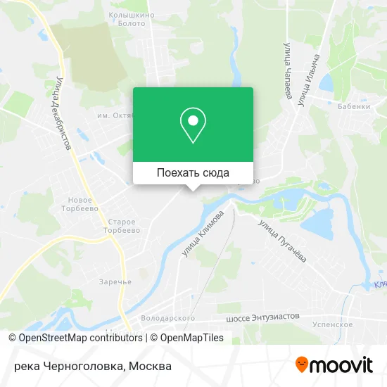 Карта река Черноголовка