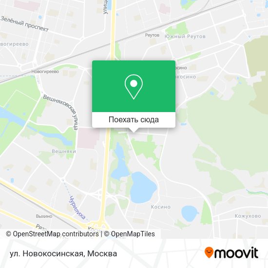 Карта ул. Новокосинская