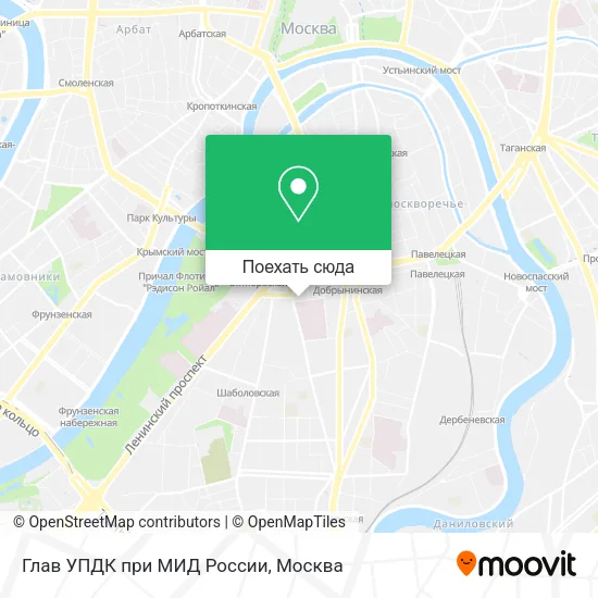 Карта Глав УПДК при МИД России