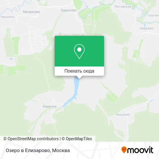 Карта Озеро в Елизарово