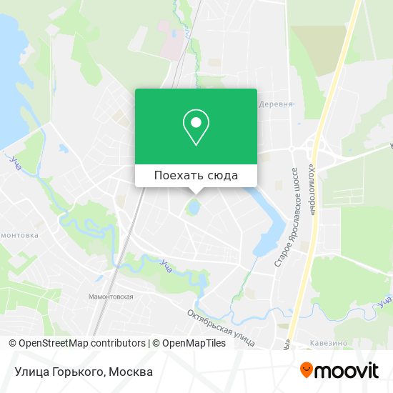 Карта Улица Горького
