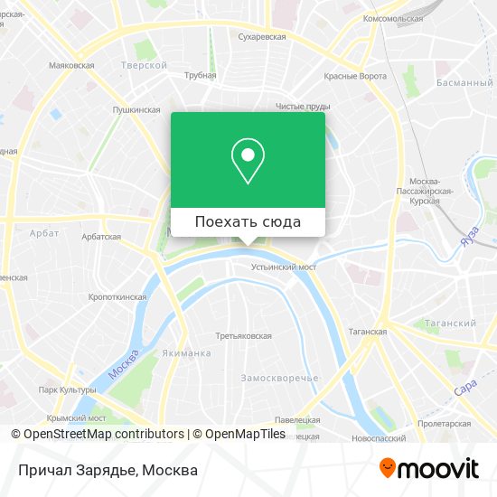 Карта Причал Зарядье