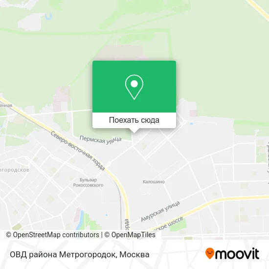 Карта ОВД района Метрогородок