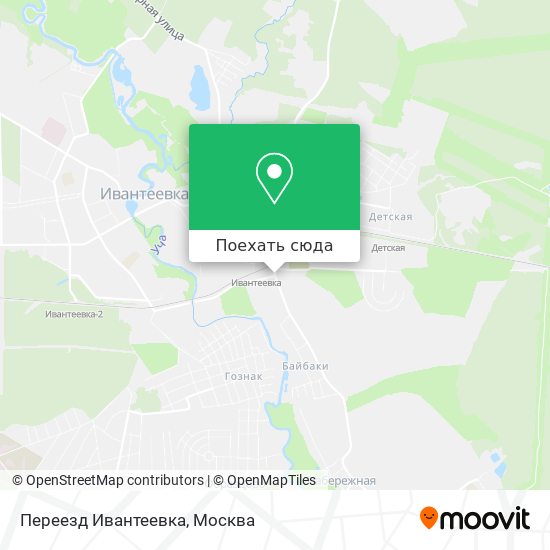 Карта Переезд Ивантеевка