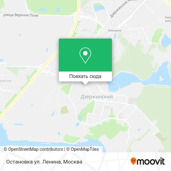 Карта Остановка ул. Ленина