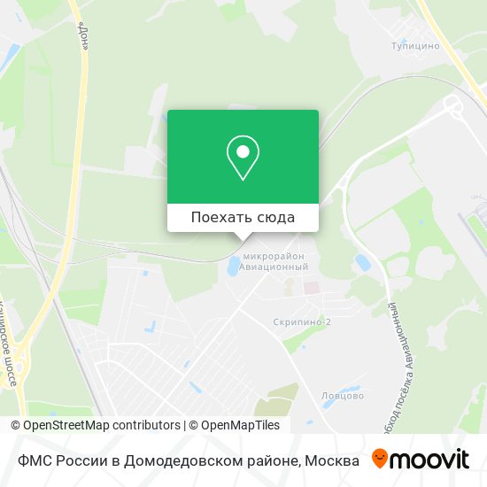 Карта ФМС России в Домодедовском районе