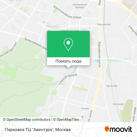 Карта Парковка ТЦ "Авентура"