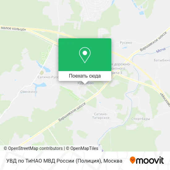 Карта УВД по ТиНАО МВД России (Полиция)