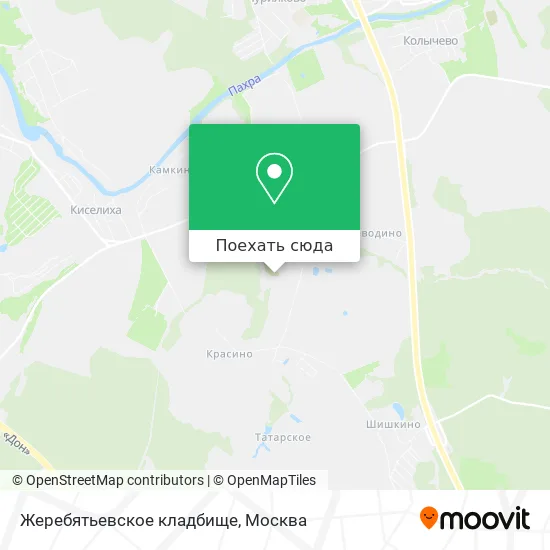 Карта Жеребятьевское кладбище
