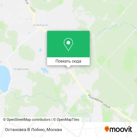 Карта Остановка В Лобню