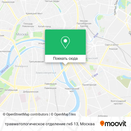 Карта травматологическое отделение гкб 13